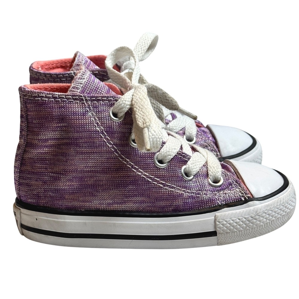 Converse All Star Chuck Taylor Sneakers Infant Toddler 6 Purple High Top Shoes